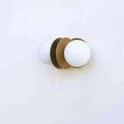 Two-Light Opal Globe Wall Sconce
