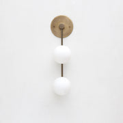 Two-Light Staggered Globe Wall Sconce