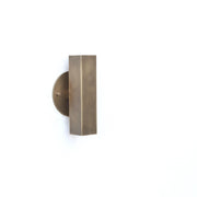 Two-Light Up and Down Rectangular Brass Wall Sconce