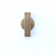 Two-Light Up and Down Rectangular Brass Wall Sconce