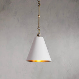 Watley Cone Pendant in White