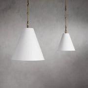 Watley Cone Pendant in White