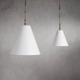 Watley Cone Pendant in White